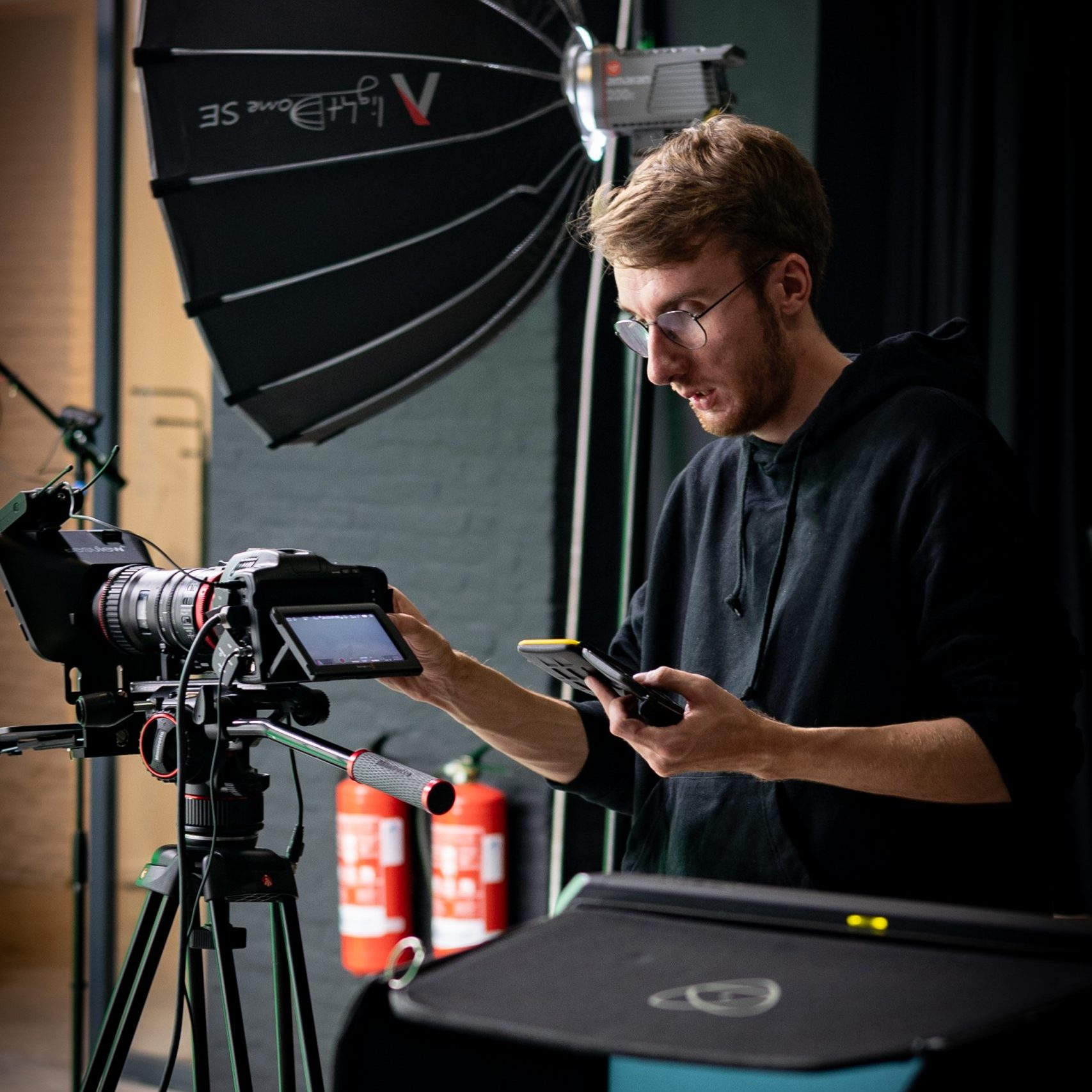 Behind the scenes